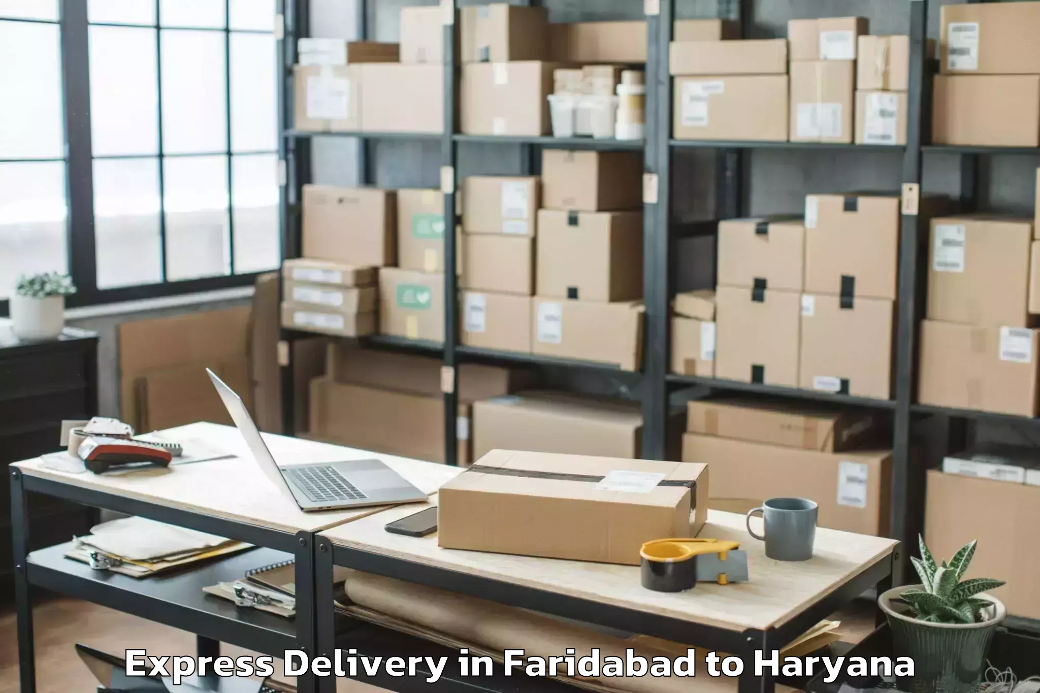 Book Your Faridabad to Safidon Express Delivery Today